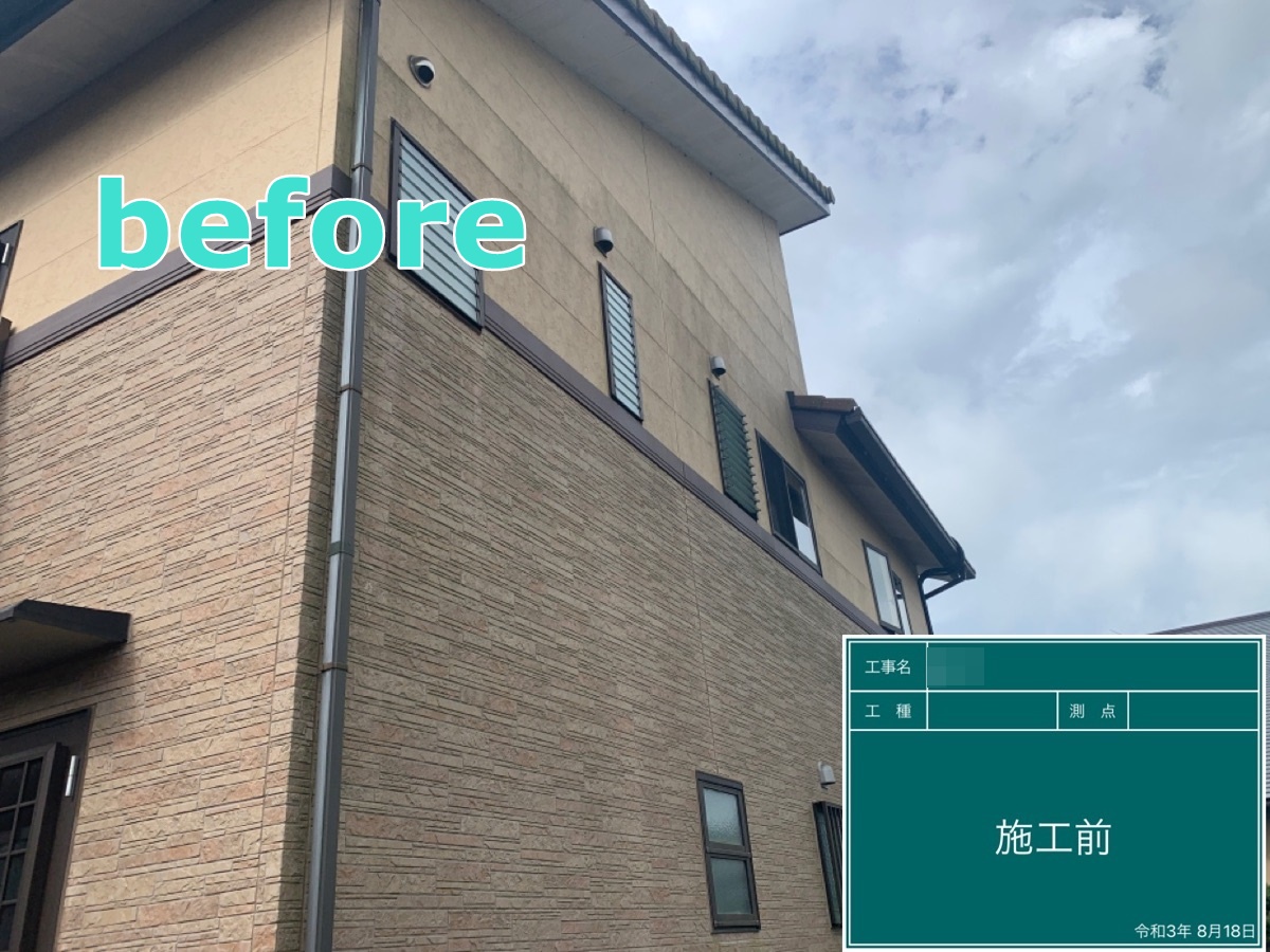 筑西市 Y様邸 外壁塗装+大切な車を守るカーポート設置工事