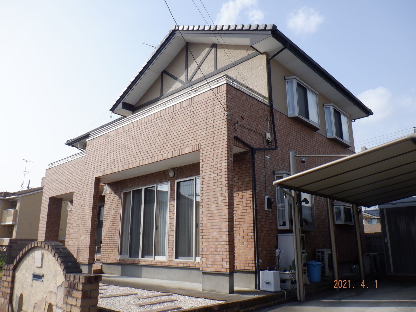 筑西市　N様邸 外壁タイル修繕により安心なお家に