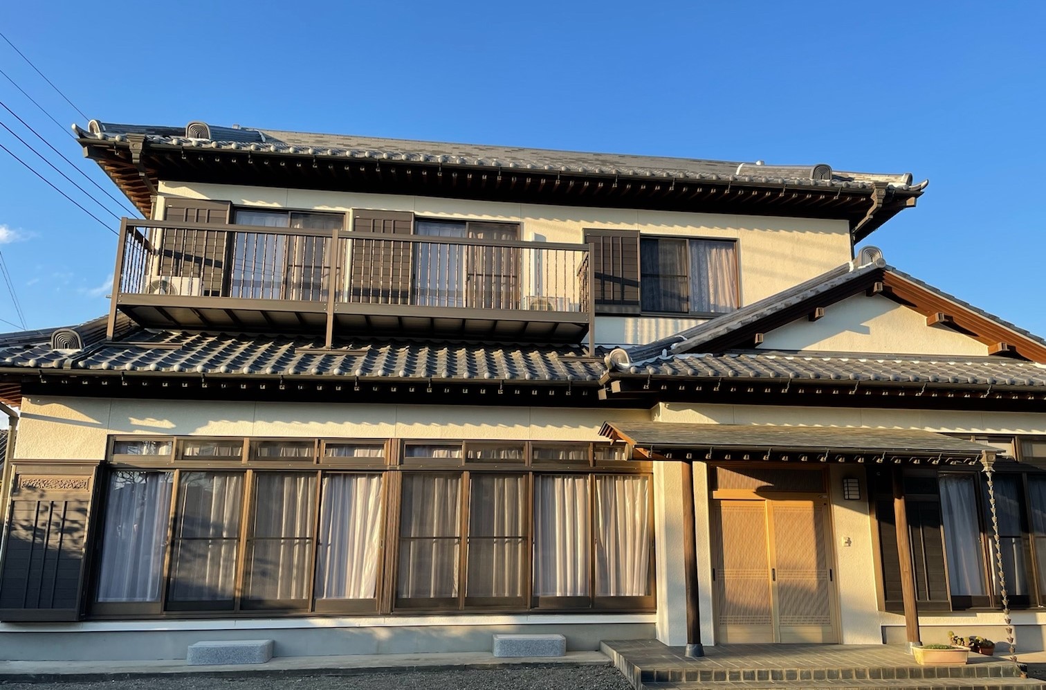 筑西市　E様邸 2回目の外壁塗り替え。前回と同色施工にて