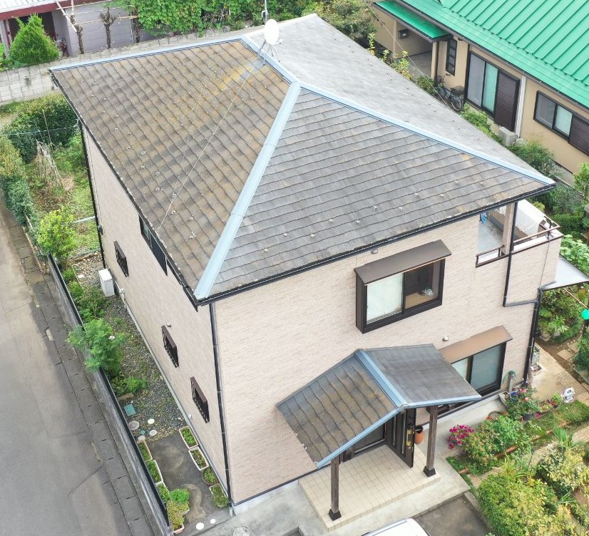 結城市　N様邸 クリヤー塗装＋屋根カバー工事